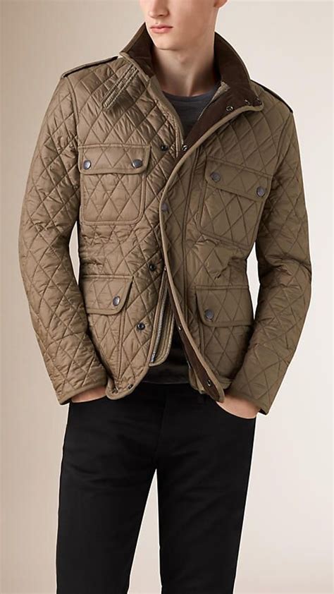 burberry brown leather bomber jacket|burberry quilted jacket men.